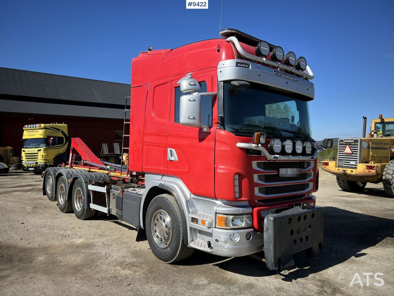 Tridem Hooklift Truck Scania G490 with plow brackets - Lastväxlare lastbil: bild 2 Tridem Hooklift Truck Scania G490 with plow brackets - Lastväxlare lastbil: bild 2