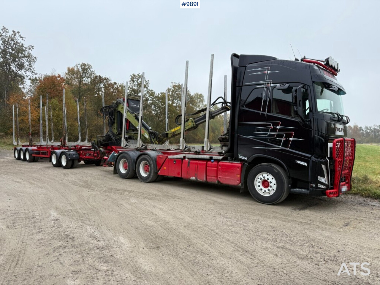 Volvo FH64 R Timber truck, trailer and crane - Timmerbil, Kranbil: bild 1 Volvo FH64 R Timber truck, trailer and crane - Timmerbil, Kranbil: bild 1