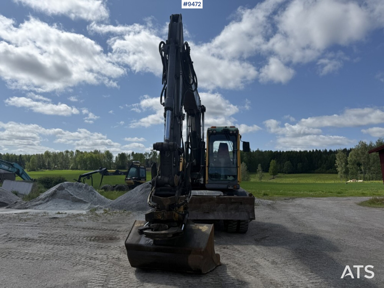 Grävmaskin på däck Wheel excavator Volvo EW160B, Tiltrotator: bild 8