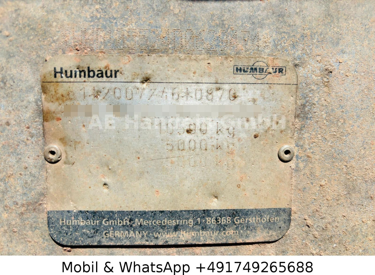 Tippsläp Humbaur HTK 114522  DreiSeitenKipper Tandem *8m³: bild 14