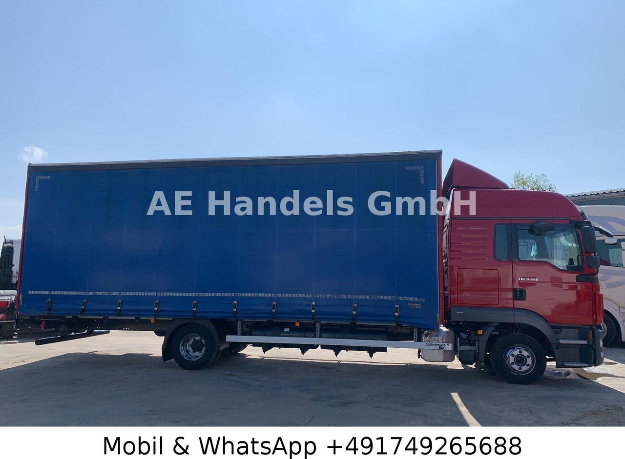 MAN TGL 8.220 L BL P+P *Tautliner/2xTank/AHK/LDW - Transportbil med kapell: bild 2 MAN TGL 8.220 L BL P+P *Tautliner/2xTank/AHK/LDW - Transportbil med kapell: bild 2