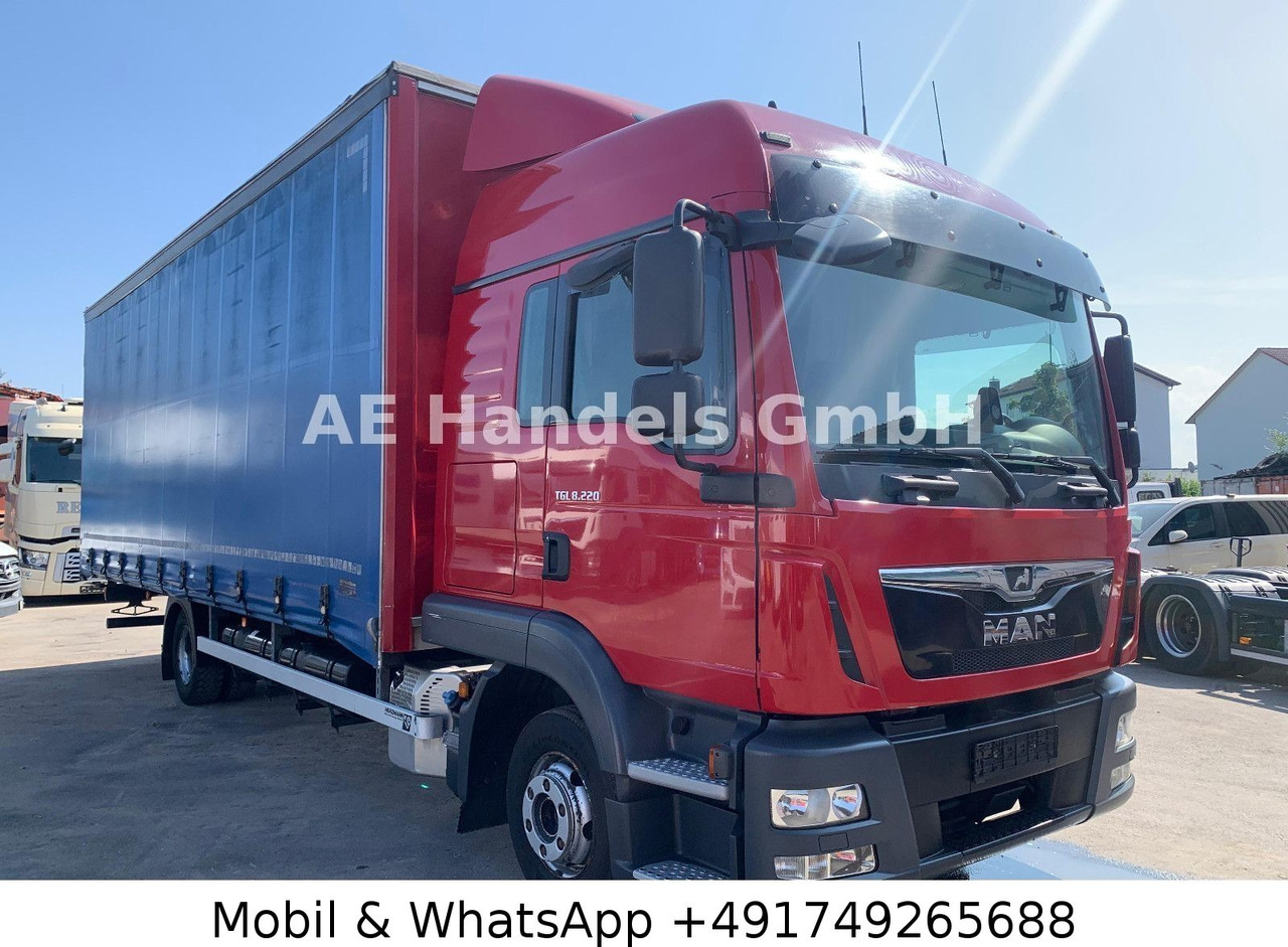 MAN TGL 8.220 L BL P+P *Tautliner/2xTank/AHK/LDW - Transportbil med kapell: bild 1 MAN TGL 8.220 L BL P+P *Tautliner/2xTank/AHK/LDW - Transportbil med kapell: bild 1