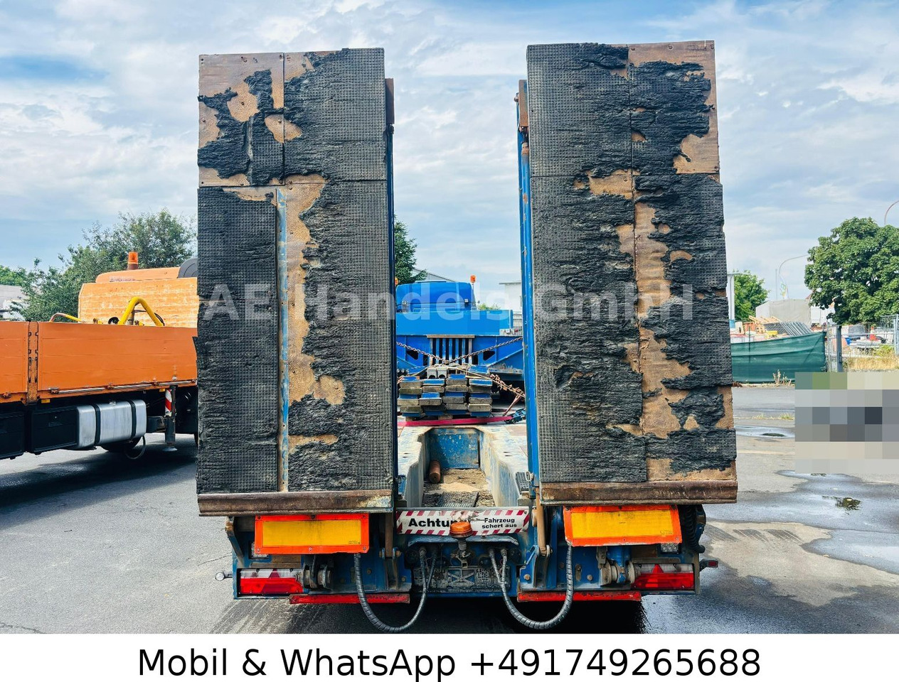 Meusburger MTS-5 *Dolly/Hydr.Rampen/Bagger-Stiel-Mulde - Låg lastare semitrailer: bild 5 Meusburger MTS-5 *Dolly/Hydr.Rampen/Bagger-Stiel-Mulde - Låg lastare semitrailer: bild 5