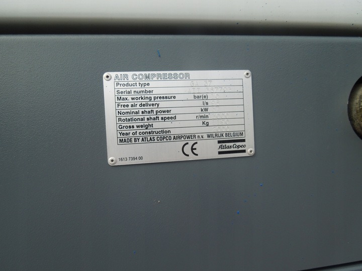 ATLAS COPCO GA37 - Luftkompressor: bild 4 ATLAS COPCO GA37 - Luftkompressor: bild 4