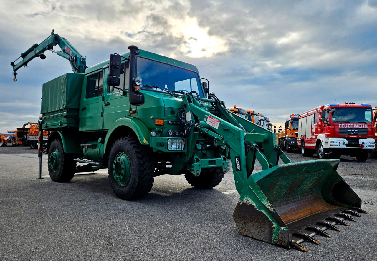 Unimog U2150 Doka HIAB 105 Kran Winde Frontlader - Lastbil, Kranbil: bild 5 Unimog U2150 Doka HIAB 105 Kran Winde Frontlader - Lastbil, Kranbil: bild 5