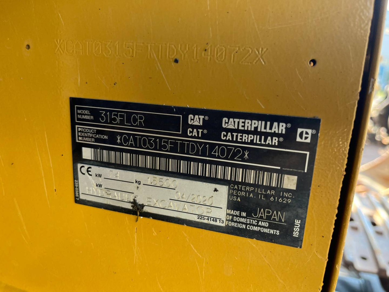 CAT 315FLCR - Bandgrävare: bild 5 CAT 315FLCR - Bandgrävare: bild 5
