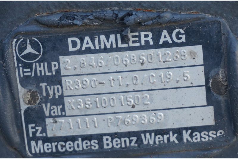 Mercedes-Benz R390-11/C-19.5 37/13 - Bakaxel för Lastbil: bild 4 Mercedes-Benz R390-11/C-19.5 37/13 - Bakaxel för Lastbil: bild 4