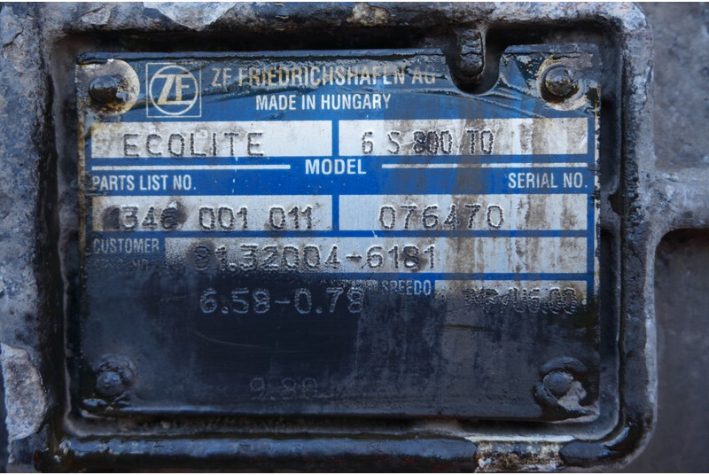 ZF 6S800OD TGL - 81.32004-6180 - Växellåda för Lastbil: bild 5 ZF 6S800OD TGL - 81.32004-6180 - Växellåda för Lastbil: bild 5