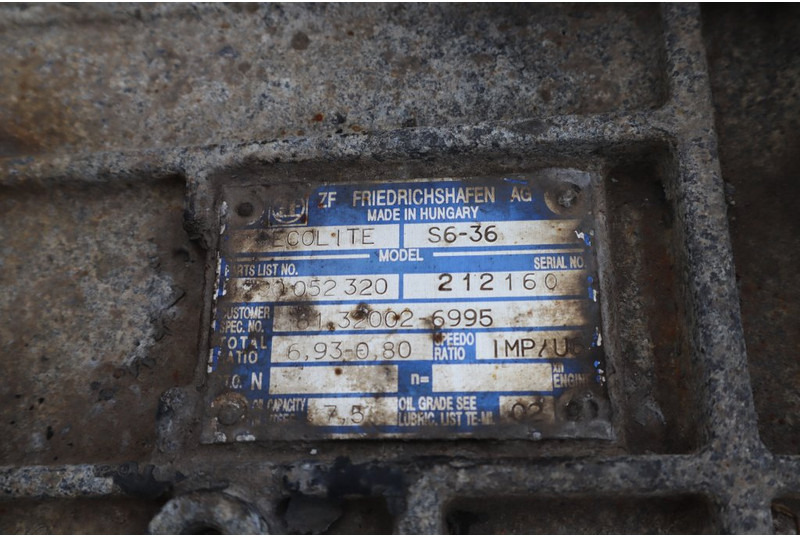 ZF S6-36 - Växellåda för Lastbil: bild 5 ZF S6-36 - Växellåda för Lastbil: bild 5