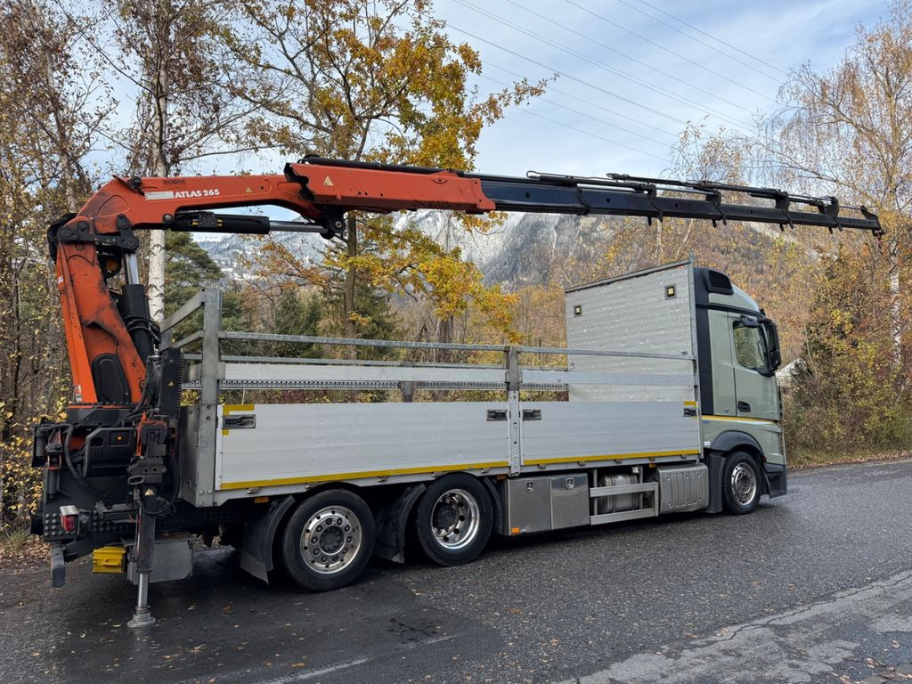 Mercedes-Benz Actros 2545 6x2, E6, Effer 265/6S - Kranbil, Flakbil: bild 2 Mercedes-Benz Actros 2545 6x2, E6, Effer 265/6S - Kranbil, Flakbil: bild 2