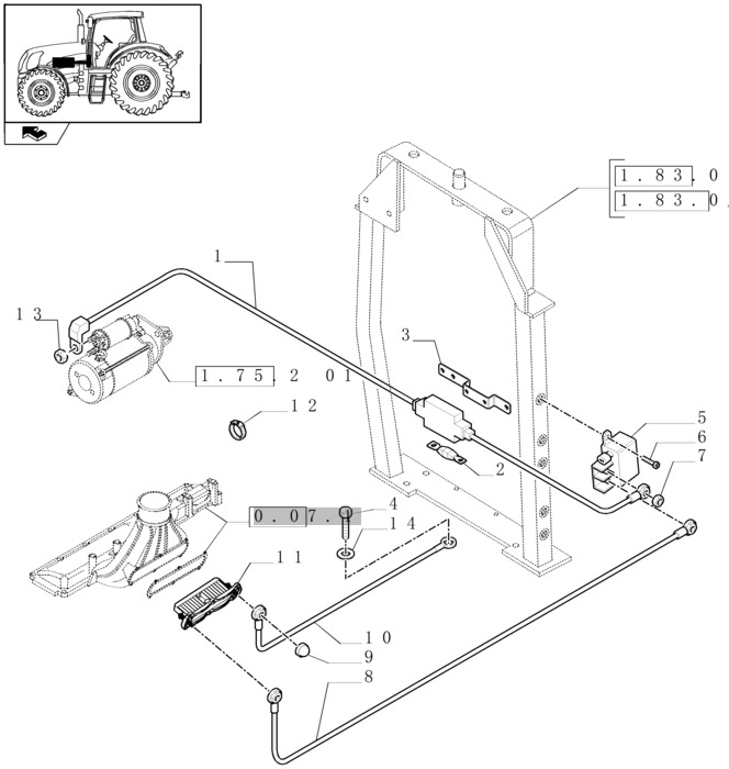 New Holland T6010 T6070 Przekażnik 12v, high current 82022813 - Relä för Lantbruksmaskiner: bild 1 New Holland T6010 T6070 Przekażnik 12v, high current 82022813 - Relä för Lantbruksmaskiner: bild 1