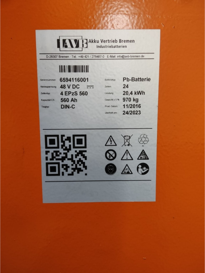 AVB 48V 360Ah - Batteri för Materialhanteringsutrustning: bild 2 AVB 48V 360Ah - Batteri för Materialhanteringsutrustning: bild 2