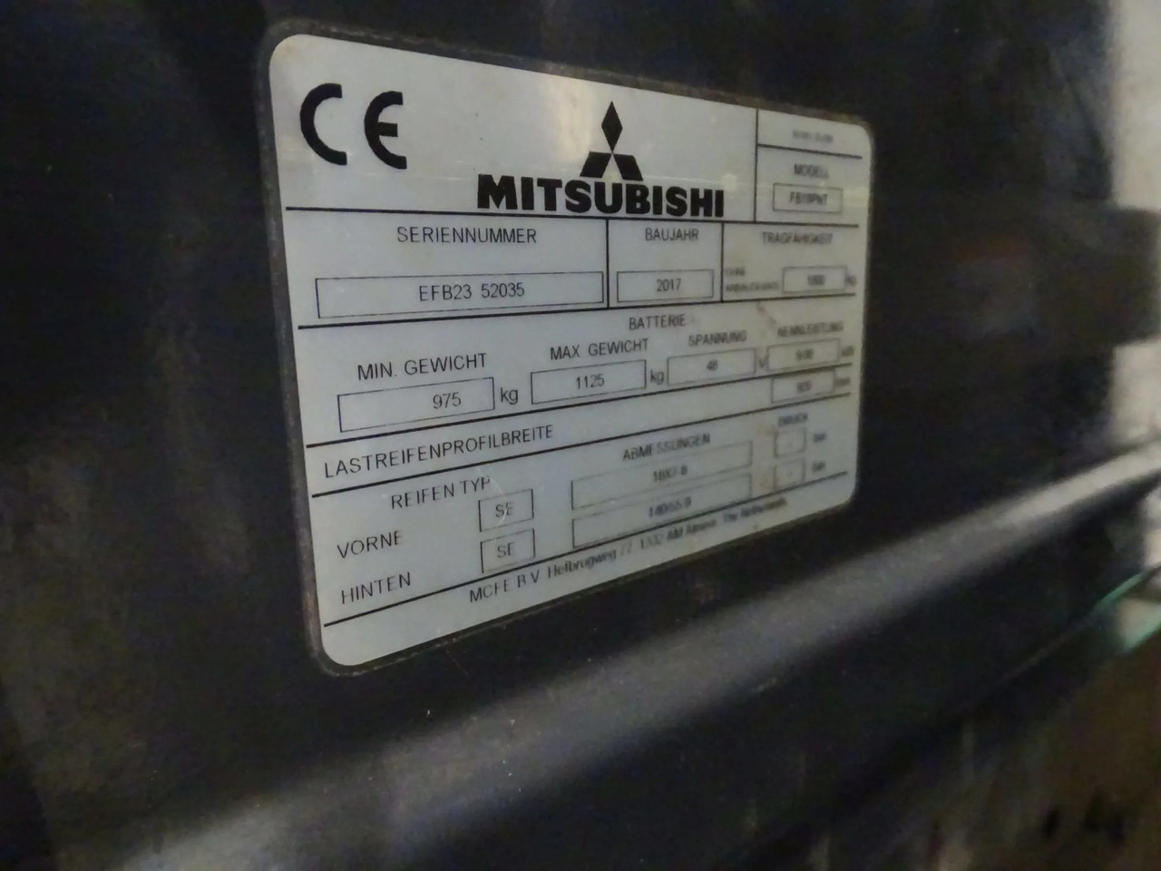 Mitsubishi FB18PNT - Eltruck: bild 2 Mitsubishi FB18PNT - Eltruck: bild 2