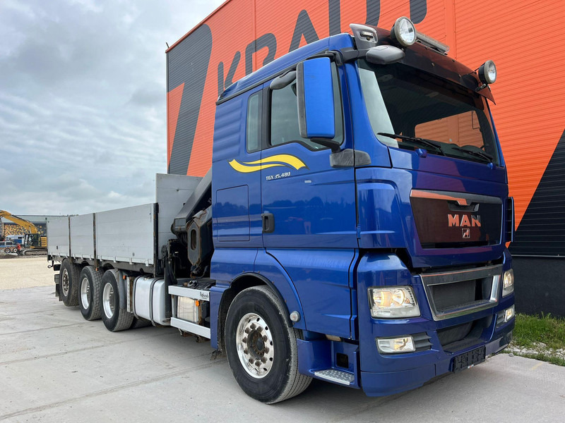 MAN TGX 35.480 8x4*4 HIAB 288E-7 / PLATFORM L=6397 mm - Flakbil, Kranbil: bild 4 MAN TGX 35.480 8x4*4 HIAB 288E-7 / PLATFORM L=6397 mm - Flakbil, Kranbil: bild 4