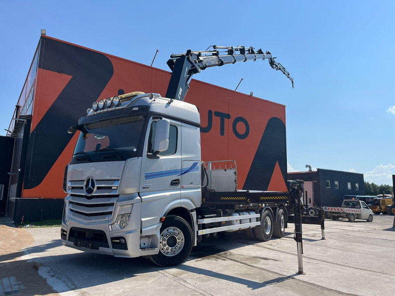Mercedes-Benz Actros 2551 6x2 HIAB 377-6 HIPRO + JIB / Platform extendable L=6400 -- 7397mm - Flakbil, Kranbil: bild 1 Mercedes-Benz Actros 2551 6x2 HIAB 377-6 HIPRO + JIB / Platform extendable L=6400 -- 7397mm - Flakbil, Kranbil: bild 1