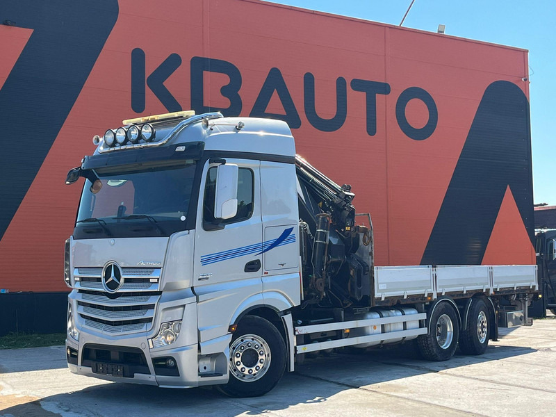 Mercedes-Benz Actros 2551 6x2 HIAB 377-6 HIPRO + JIB / Platform extendable L=6400 -- 7397mm - Flakbil, Kranbil: bild 2 Mercedes-Benz Actros 2551 6x2 HIAB 377-6 HIPRO + JIB / Platform extendable L=6400 -- 7397mm - Flakbil, Kranbil: bild 2