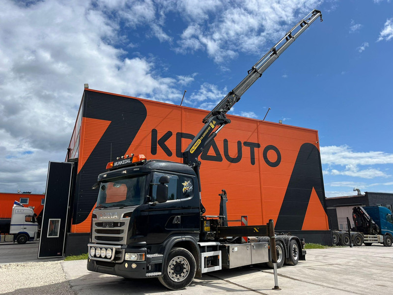 Scania G 440 6x2*4 PK22002 + JIB / PALFINGER 20 ton / L=5000 mm - Lastväxlare lastbil, Kranbil: bild 1 Scania G 440 6x2*4 PK22002 + JIB / PALFINGER 20 ton / L=5000 mm - Lastväxlare lastbil, Kranbil: bild 1