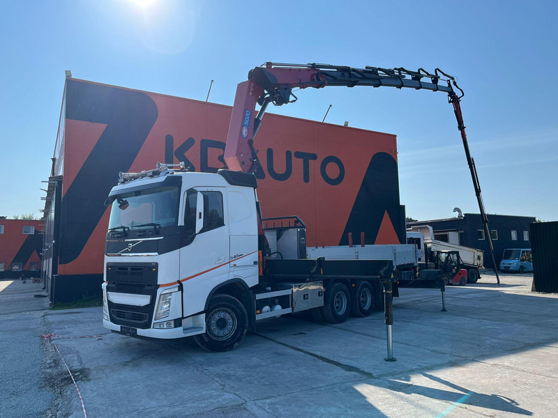 Volvo FH 540 8x4*4 HMF5020K-6 + JIB + WINCH / PLATFORM L=6508 mm - Flakbil, Kranbil: bild 1 Volvo FH 540 8x4*4 HMF5020K-6 + JIB + WINCH / PLATFORM L=6508 mm - Flakbil, Kranbil: bild 1