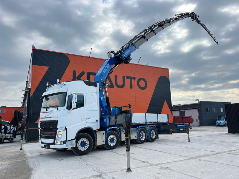 Volvo FH 540 8x4 COMBI / PLATFORM + TRACTOR / EFFER 955/8S + JIB + WINCH / PLATFORM L=5104 mm - Flakbil, Kranbil: bild 1 Volvo FH 540 8x4 COMBI / PLATFORM + TRACTOR / EFFER 955/8S + JIB + WINCH / PLATFORM L=5104 mm - Flakbil, Kranbil: bild 1