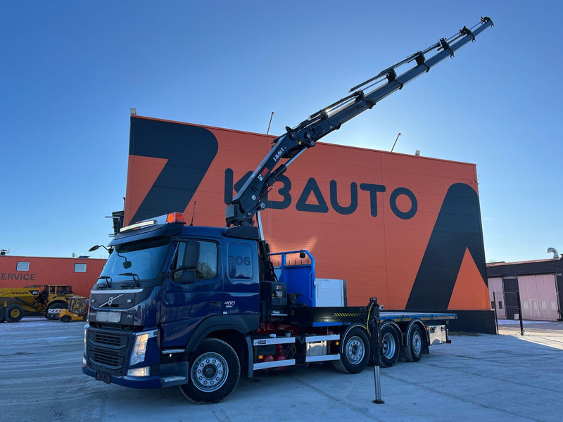 Volvo FM 460 8x2*6 HIAB 302E-6 / PLATFORM L=6720 mm - Flakbil, Kranbil: bild 1 Volvo FM 460 8x2*6 HIAB 302E-6 / PLATFORM L=6720 mm - Flakbil, Kranbil: bild 1