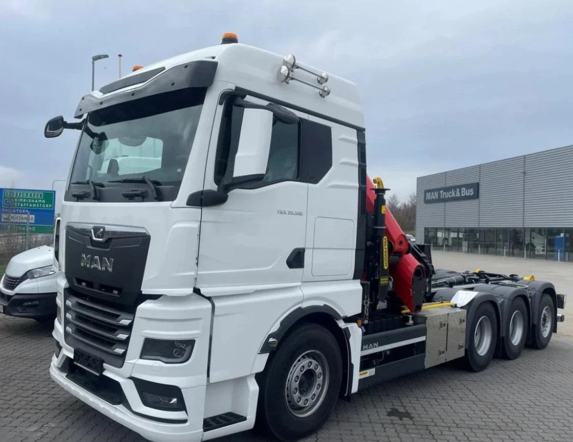 MAN TGS 35.510 8×4 Tridem kranväxlare Palfinger - Lastväxlare lastbil, Kranbil: bild 1 MAN TGS 35.510 8×4 Tridem kranväxlare Palfinger - Lastväxlare lastbil, Kranbil: bild 1