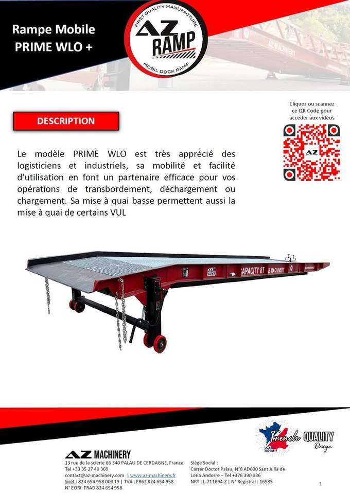 AZ RAMP-PRIME PRIME WLO + 8 . Industrial Mobil Loading Ramp - Lastramp: bild 3 AZ RAMP-PRIME PRIME WLO + 8 . Industrial Mobil Loading Ramp - Lastramp: bild 3