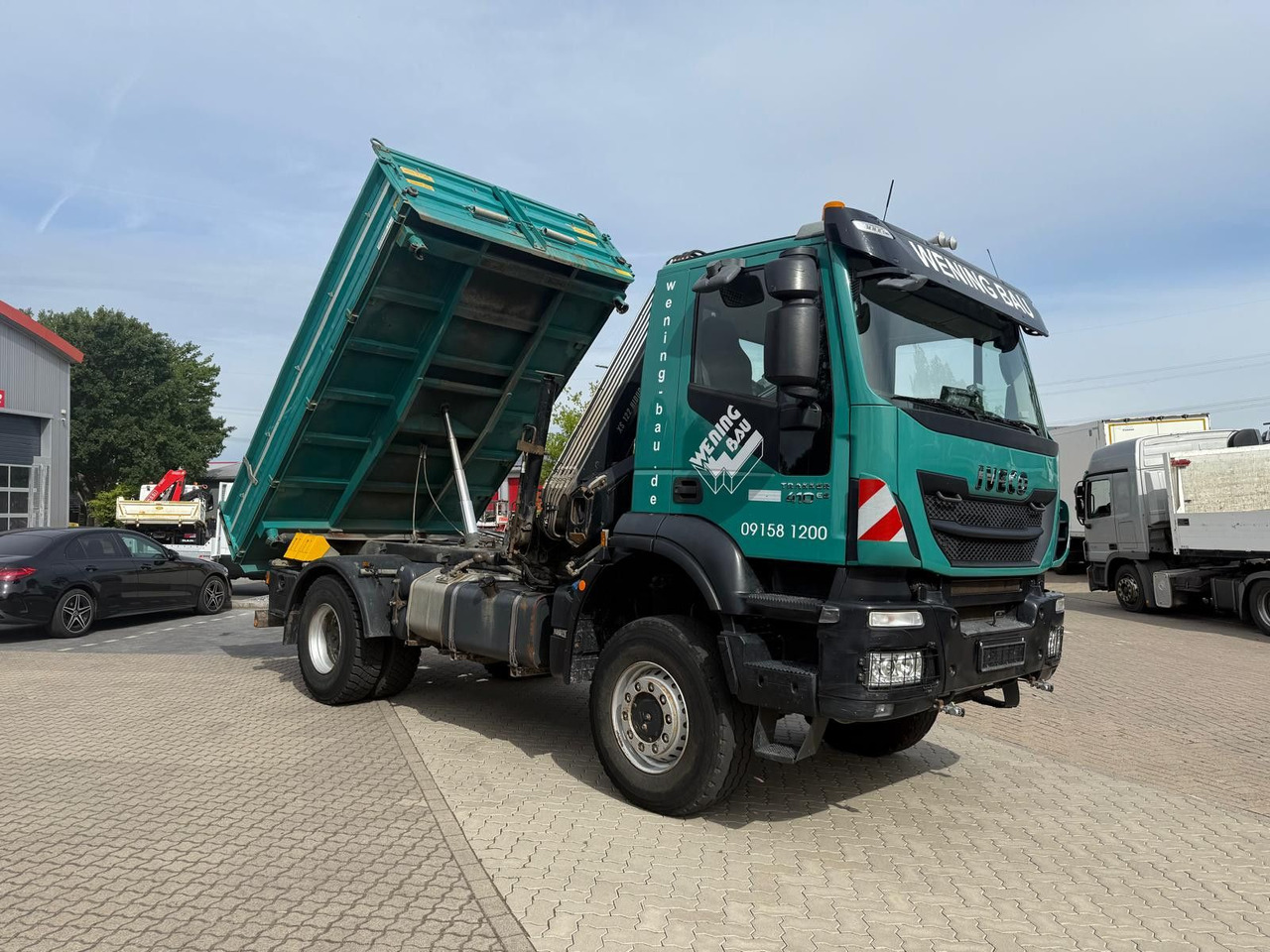 Iveco AD190 T/W Trakker 410 4x4 Allrad Kran KipperHIAB - Tippbil lastbil, Kranbil: bild 2 Iveco AD190 T/W Trakker 410 4x4 Allrad Kran KipperHIAB - Tippbil lastbil, Kranbil: bild 2