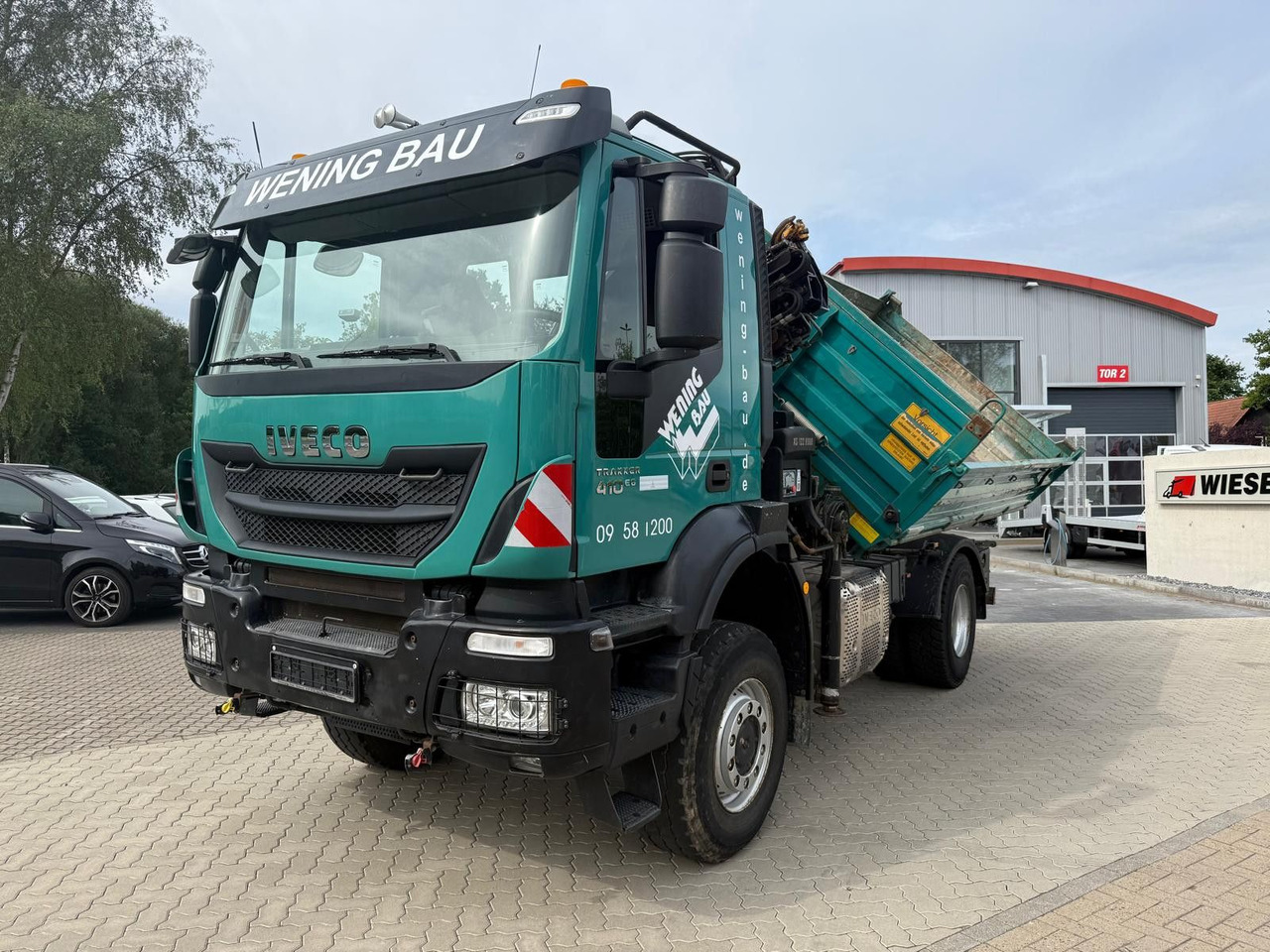 Iveco AD190 T/W Trakker 410 4x4 Allrad Kran KipperHIAB - Tippbil lastbil, Kranbil: bild 1 Iveco AD190 T/W Trakker 410 4x4 Allrad Kran KipperHIAB - Tippbil lastbil, Kranbil: bild 1