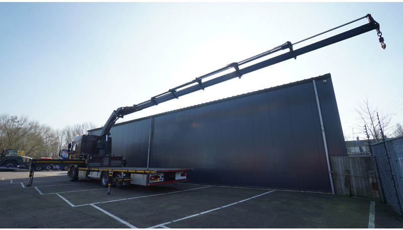 DAF XF 460 6X2 FLATBED TRUCK WITH PALFINGER PK 50002 CRANE - Kranbil: bild 3 DAF XF 460 6X2 FLATBED TRUCK WITH PALFINGER PK 50002 CRANE - Kranbil: bild 3