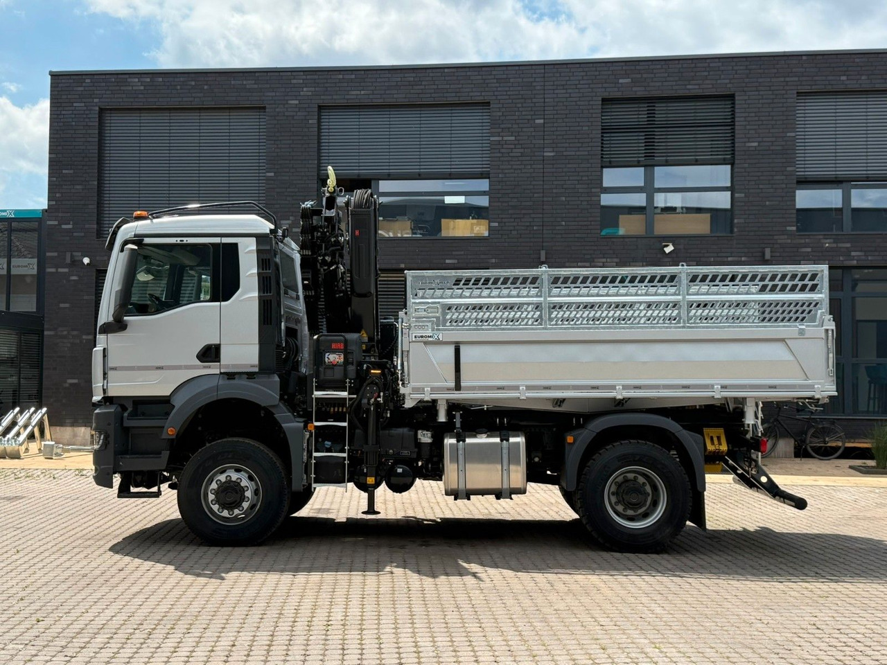 Tippbil lastbil, Kranbil MAN TGS 18.400 TG3 4x4 Euro6e  Hiab X-HiDuo 138DS-4: bild 13
