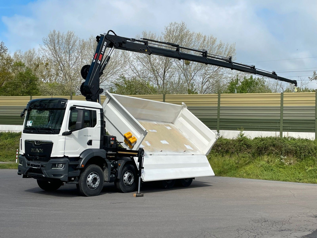 MAN TGS 41.480 8x4/Euro6e Euromix Kipper Hiab 228-6 - Tippbil lastbil, Kranbil: bild 1 MAN TGS 41.480 8x4/Euro6e Euromix Kipper Hiab 228-6 - Tippbil lastbil, Kranbil: bild 1