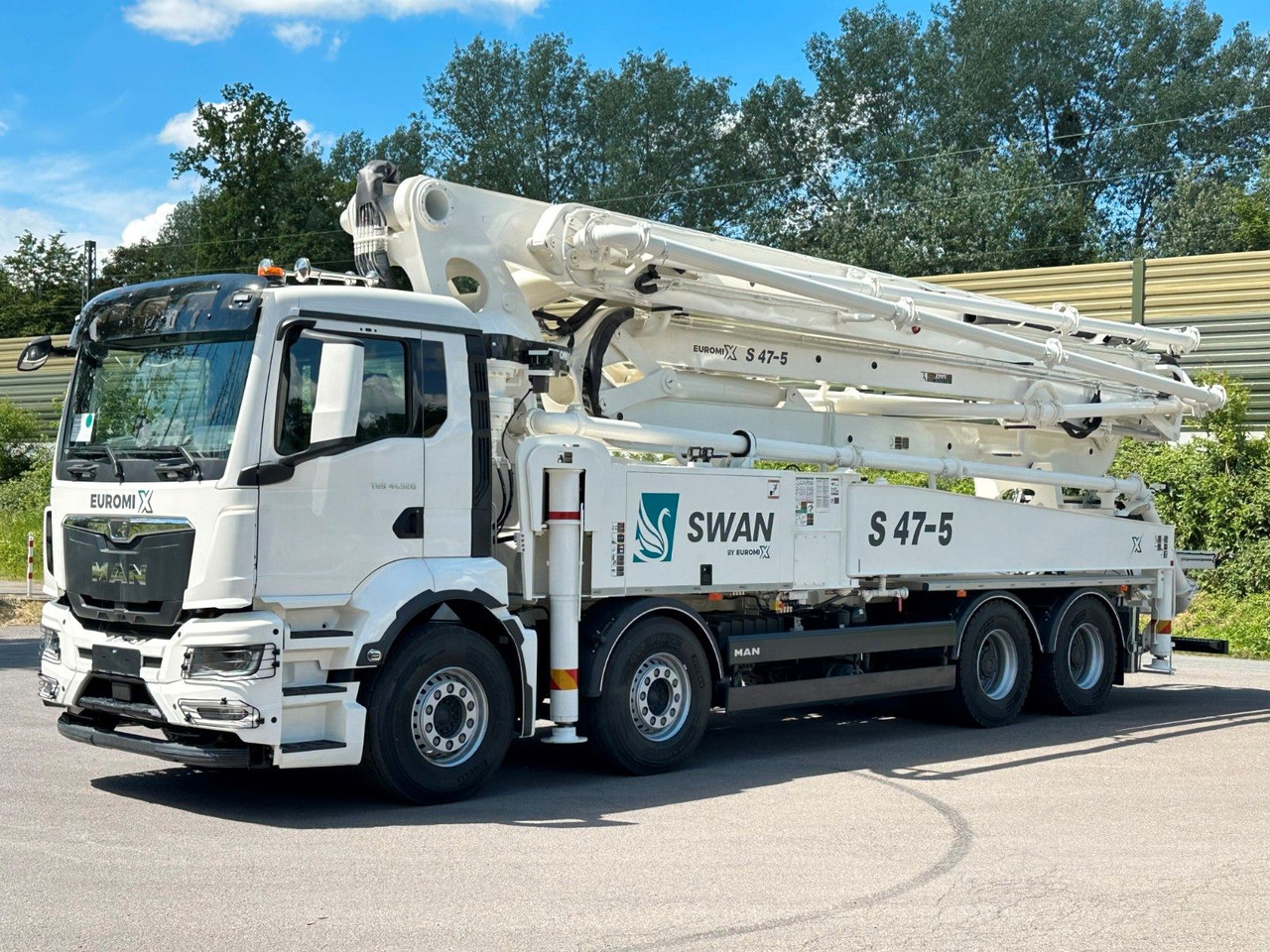 MAN TGS 41.520 8x4 SWAN TSP 47-5 160RZ ( 47m ) - Betongbil: bild 1 MAN TGS 41.520 8x4 SWAN TSP 47-5 160RZ ( 47m ) - Betongbil: bild 1