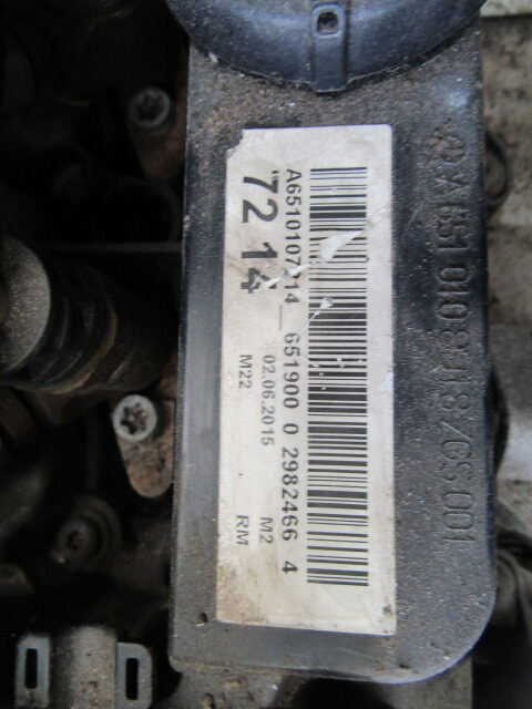 MERCEDES VITO 651.900.2.2 ENGINE COMPLETE 2015 EURO 6 ONLY 40,000 MILES (PARTS ONLY DAMAGED BLOCK) - Motor för Lastbil: bild 1 MERCEDES VITO 651.900.2.2 ENGINE COMPLETE 2015 EURO 6 ONLY 40,000 MILES (PARTS ONLY DAMAGED BLOCK) - Motor för Lastbil: bild 1