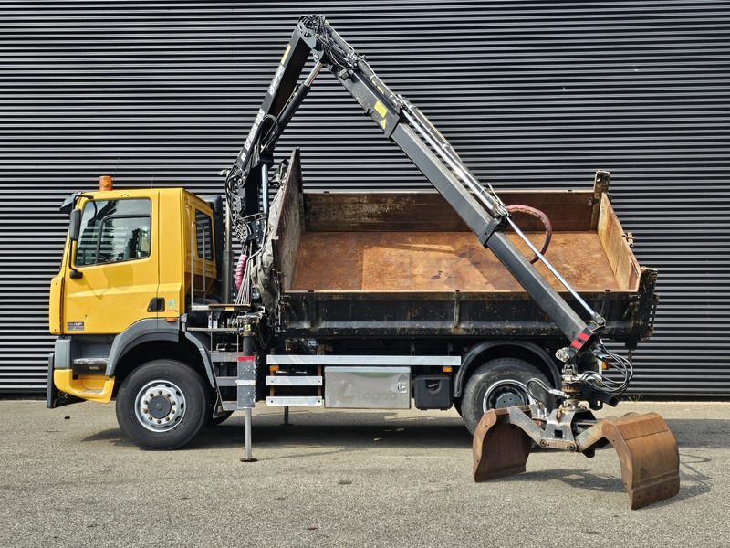 DAF CF 75.250 4X4 / HIAB CRANE + TIPPER / MANUAL / SPRING - Tippbil lastbil, Kranbil: bild 3 DAF CF 75.250 4X4 / HIAB CRANE + TIPPER / MANUAL / SPRING - Tippbil lastbil, Kranbil: bild 3