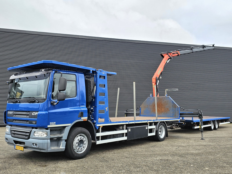 DAF CF 75.310 / TRAILER + PALFINGER CRANE/KRAN - Flakbil, Kranbil: bild 1 DAF CF 75.310 / TRAILER + PALFINGER CRANE/KRAN - Flakbil, Kranbil: bild 1