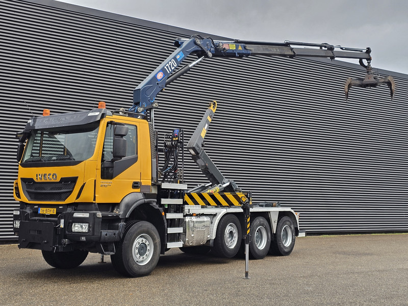 Iveco TRAKKER 380 8X6 / EURO 6 / CRANE + HOOKLIFT - Lastväxlare lastbil, Kranbil: bild 1 Iveco TRAKKER 380 8X6 / EURO 6 / CRANE + HOOKLIFT - Lastväxlare lastbil, Kranbil: bild 1