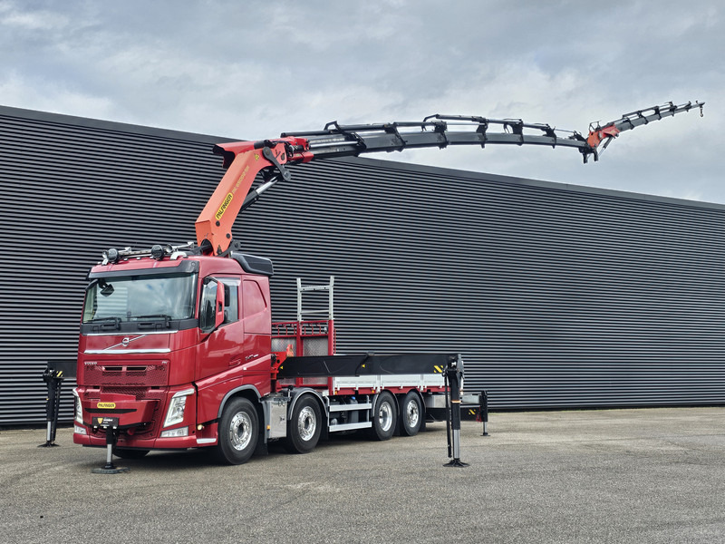 Volvo FH 540 8x2/6 / PALFINGER 65 t/m CRANE + JIB - Flakbil, Kranbil: bild 1 Volvo FH 540 8x2/6 / PALFINGER 65 t/m CRANE + JIB - Flakbil, Kranbil: bild 1
