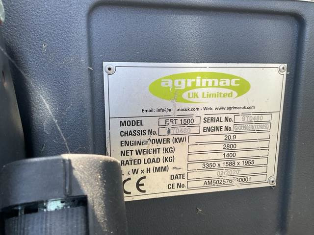 Agrimac ERT1500 - Teleskoplastar: bild 5 Agrimac ERT1500 - Teleskoplastar: bild 5