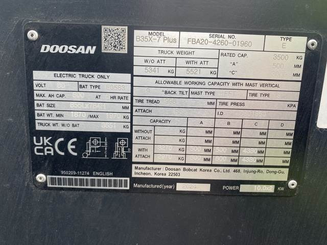 Doosan B35X-7 PLUS - Eltruck: bild 5 Doosan B35X-7 PLUS - Eltruck: bild 5
