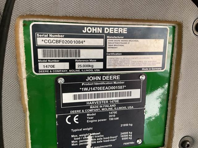 John Deere 1470E - Skördare: bild 5 John Deere 1470E - Skördare: bild 5