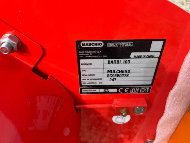 Maschio Gaspardo Barbi 100 HA20 - Slagklippare: bild 5 Maschio Gaspardo Barbi 100 HA20 - Slagklippare: bild 5