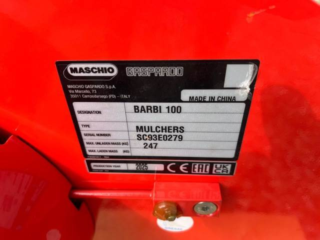 Maschio Gaspardo Barbi 100 HA20 - Slagklippare: bild 5 Maschio Gaspardo Barbi 100 HA20 - Slagklippare: bild 5