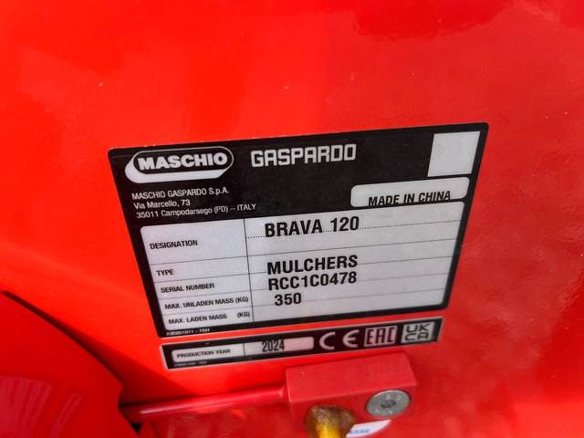 Maschio Gaspardo Brava 120 3P Fix - Slagklippare: bild 5 Maschio Gaspardo Brava 120 3P Fix - Slagklippare: bild 5