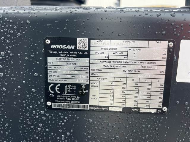 Doosan B30X-7 PLUS - Eltruck: bild 5 Doosan B30X-7 PLUS - Eltruck: bild 5