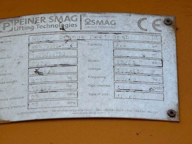 SMAG MMGL 5000-3 - Gripklo: bild 5 SMAG MMGL 5000-3 - Gripklo: bild 5