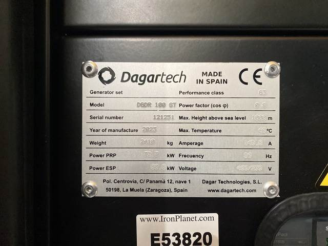 Dagartech DGDR 100 ST - Elgenerator: bild 5 Dagartech DGDR 100 ST - Elgenerator: bild 5
