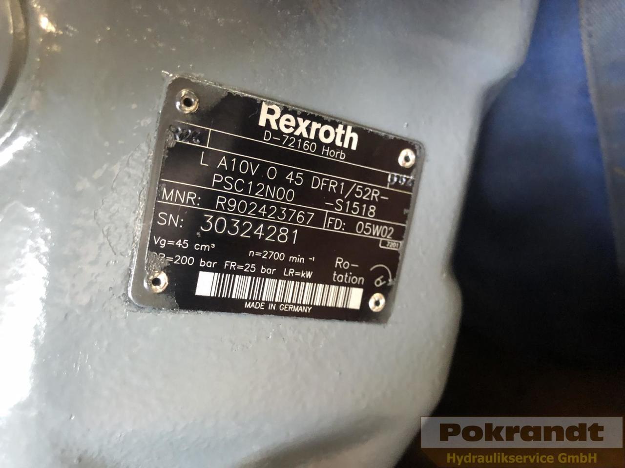 Rexroth A10VO60DFR1-52R-PSC12K04-S1517 + A10VO45DFR1-52R-PSC12N00-S1518 - Hydraulpump: bild 2 Rexroth A10VO60DFR1-52R-PSC12K04-S1517 + A10VO45DFR1-52R-PSC12N00-S1518 - Hydraulpump: bild 2