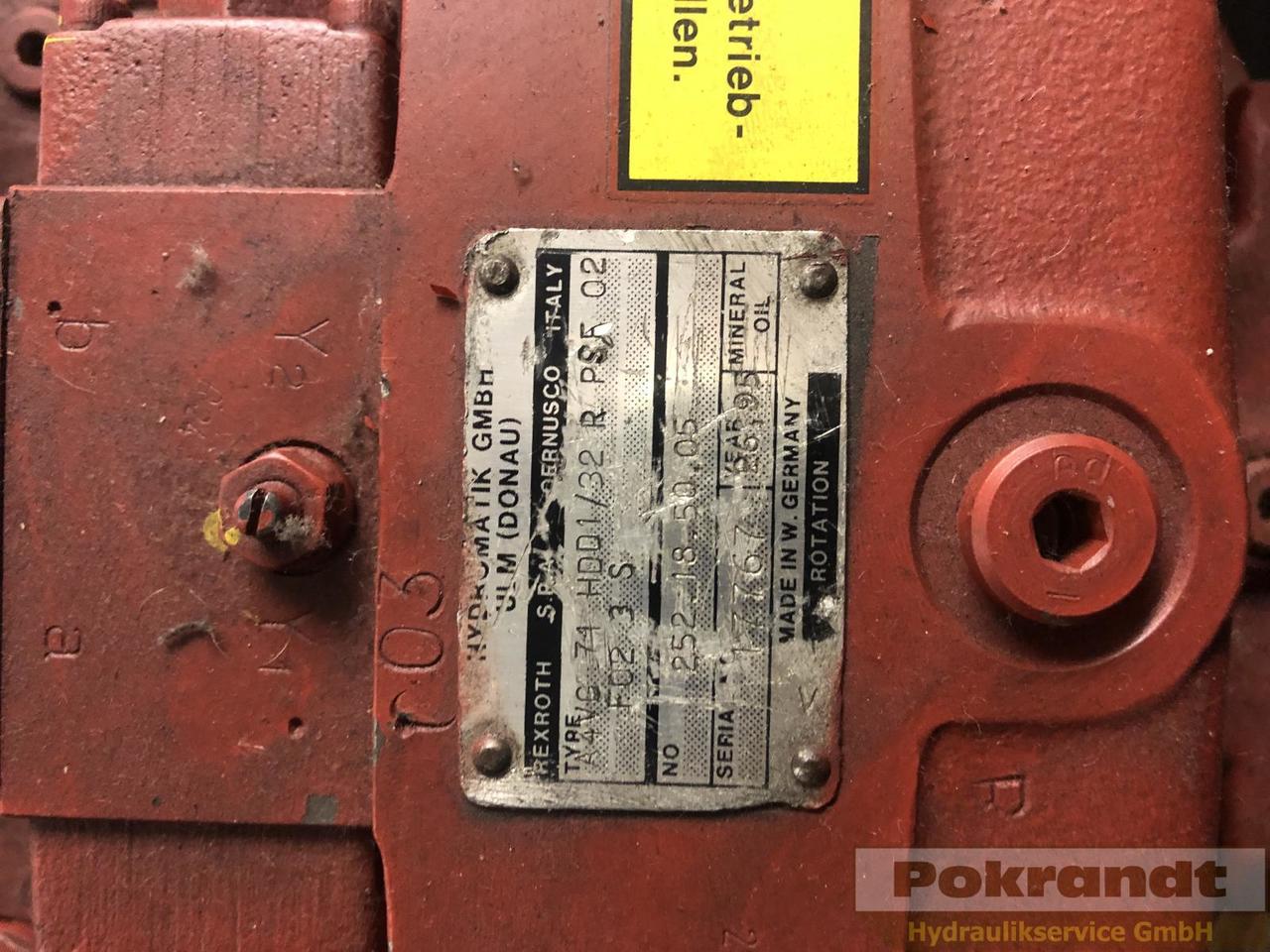 Rexroth A4VG71HDD1/32R PSF02F023S Bosch A4VG71HDD1 32R PSF 02 F023S - Hydraulpump: bild 2 Rexroth A4VG71HDD1/32R PSF02F023S Bosch A4VG71HDD1 32R PSF 02 F023S - Hydraulpump: bild 2