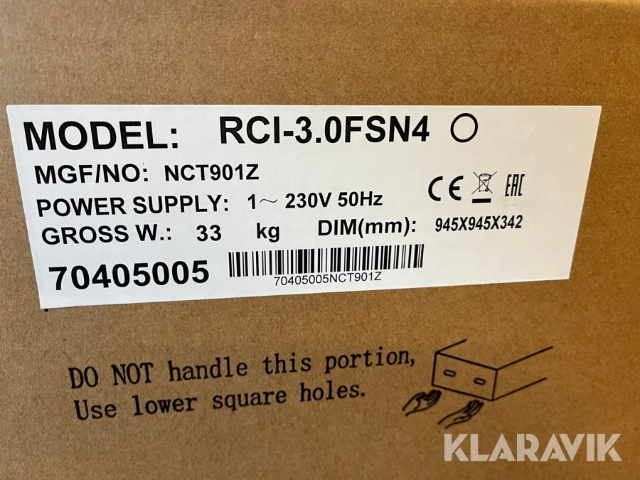 Aircondition-loftkassette Hitachi RCI-3.0FSN4 1~ 230V 50Hz - Entreprenadutrustning: bild 4 Aircondition-loftkassette Hitachi RCI-3.0FSN4 1~ 230V 50Hz - Entreprenadutrustning: bild 4