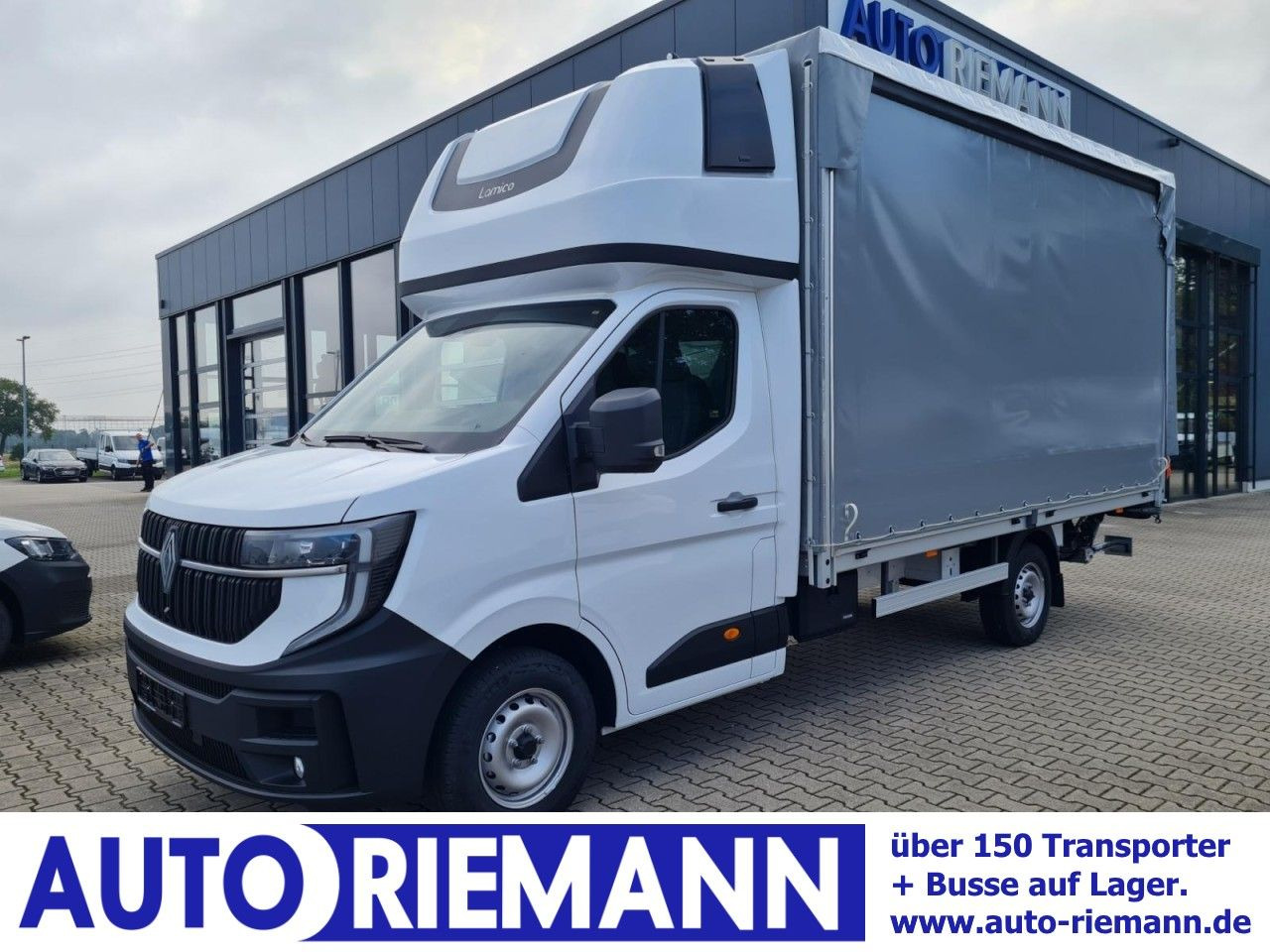 Renault Master Pritsche Schiebe Plane Schlafkab LBW Luft - Transportbil med kapell: bild 1 Renault Master Pritsche Schiebe Plane Schlafkab LBW Luft - Transportbil med kapell: bild 1